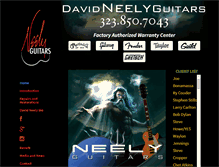 Tablet Screenshot of neelyguitars.com